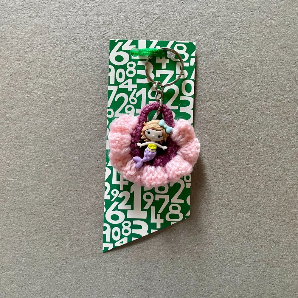 Handmade Bag Charm, Crochet Keychain, Crochet Unique Gift